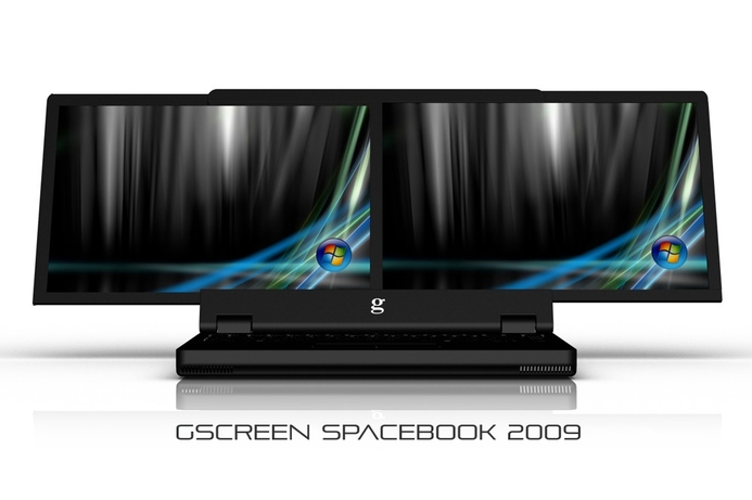 The notebook will be powered by Intel Core 2 Duo and run Microsoft Windows Vista/XP Professional Dual-screen laptop to be released this year