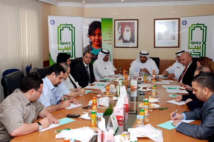 The board of directors from Beit Al Khair and Avaya at the contract-signing announcement. Beit Al Khair Society opts for Avaya IP phones