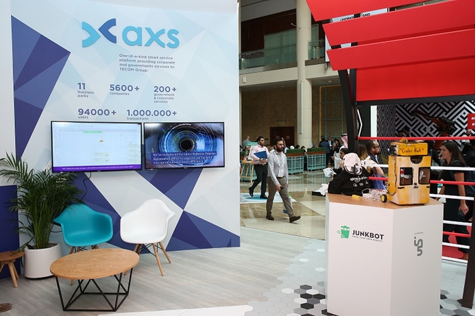 axs is offering visitors detailed insights into its RPA solution. Robotic Process Automation showcased by axs