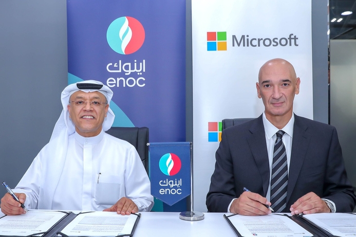 ENOC and Microsoft will develop a service station of the future concept. ENOC and Microsoft to create Service Station of the Future