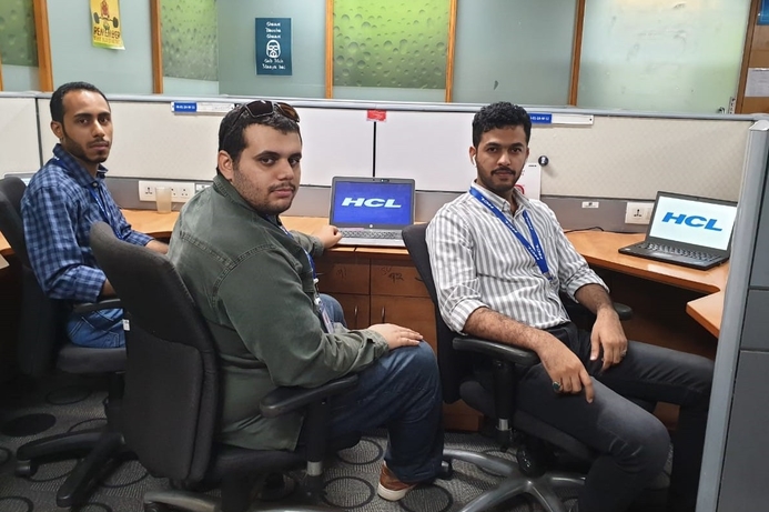 Five students are undergoing training with HCL Technologies in India in the first phase of the program. Omani students undergoing training with HCL Technologies