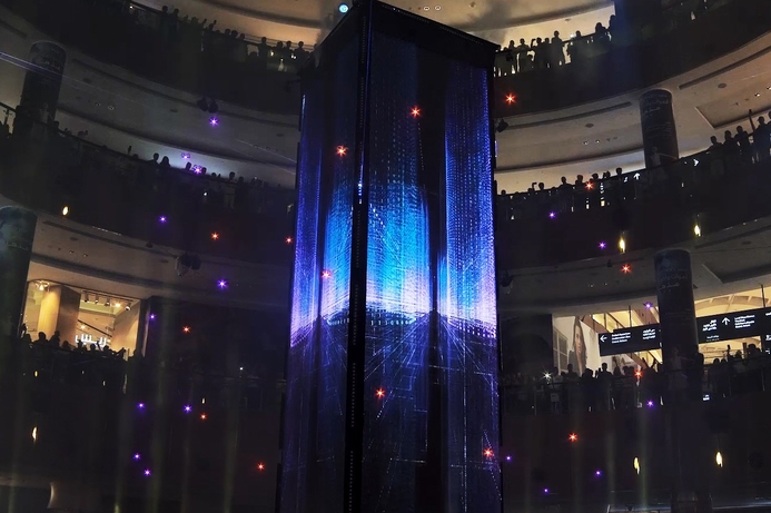 The Talisman drone show features 44 Lucie drones. Drone display marks Dubai Mall's 10th anniversary
