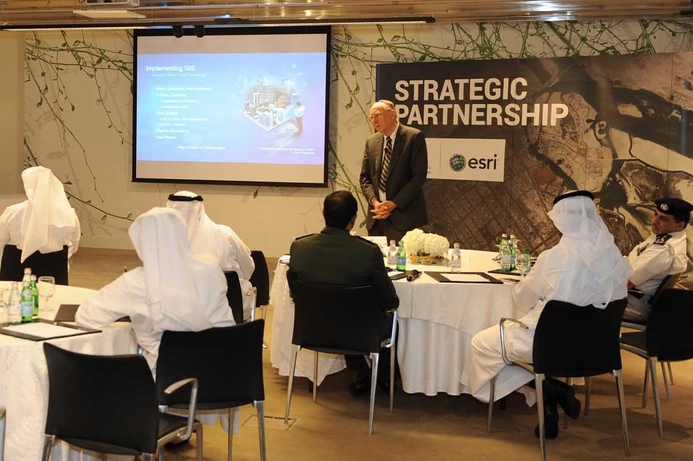 Jack Dangermond, Founder and President of Esri, addressed the meeting. ADSSSA holds session with Esri to discuss GIS