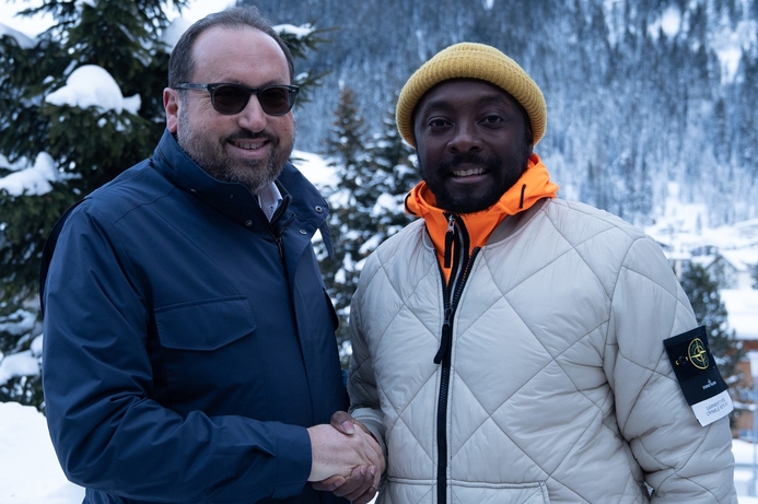 (l-r): Alain Bejjani of MAF, with will.I.AM. MAF partners with will.I.AM for AI system