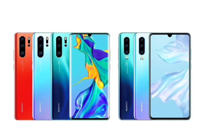 Huawei has launched the new P30 Pro (left) and P30 phones. Huawei unveils P30 and P30 Pro phones