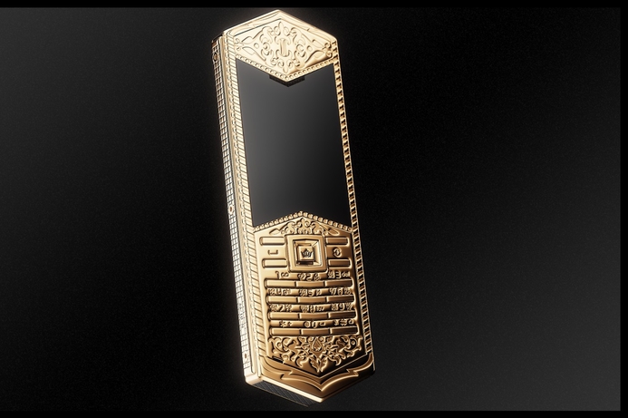 The Gold Sheikh phone has been created in tribute to Sheikh Zayed. Gold phone created in tribute to Sheikh Zayed