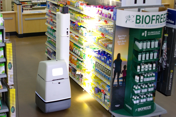 Walmart's Auto-S shelf scanning robot will be part of the company's plans to increase its robot workforce. Walmart plans to add over 4,000 robot workers