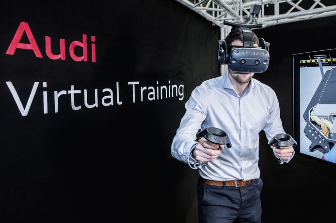 Virtual reality, Knowledge centre, Audi Audi Middle East pioneers Virtual Reality training