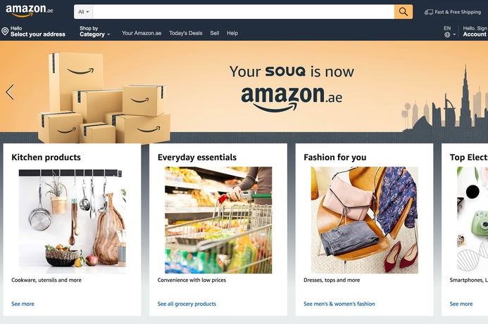 User Experience (UX), E-commerce, Amazon.com Incorporated Souq becomes Amazon.ae in the UAE