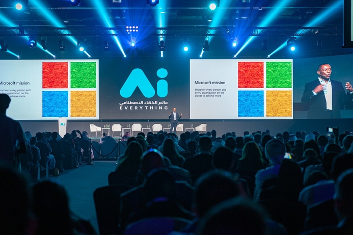 Microsoft’s spokesperson Kevin Dallas at the centerstage of AI Everything event Microsoft emphasizes commitment to UAE's Digital Transformation Agenda at the ‘AI Everything’ Summit