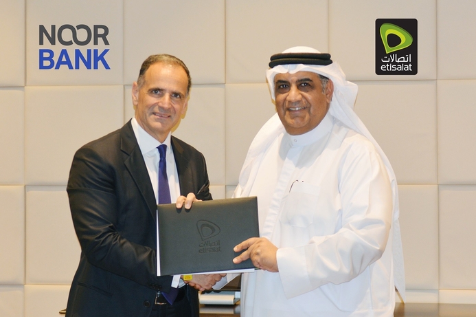 Finance solutions, Banking and finance, Etisalat International - UAE Etisalat and Noor Bank collaborate to offer mobile digital payment service