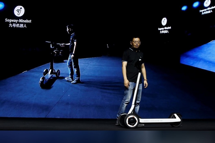 Smart cars, Gadgets Chinese company, Ninebot unveils scooters that drive themselves to charging stations