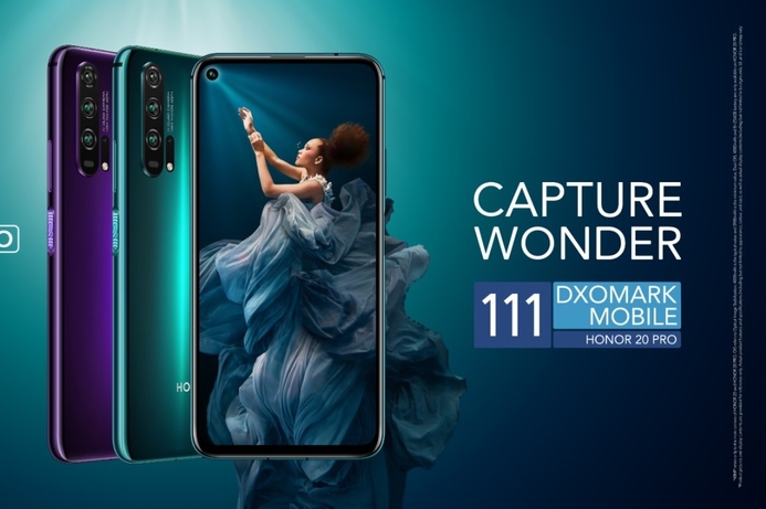 Mobile application, Handsets, Honor (http://www.hihonor.com/en/pages/home) Honor 20 PRO achieves DxOMark score of 111